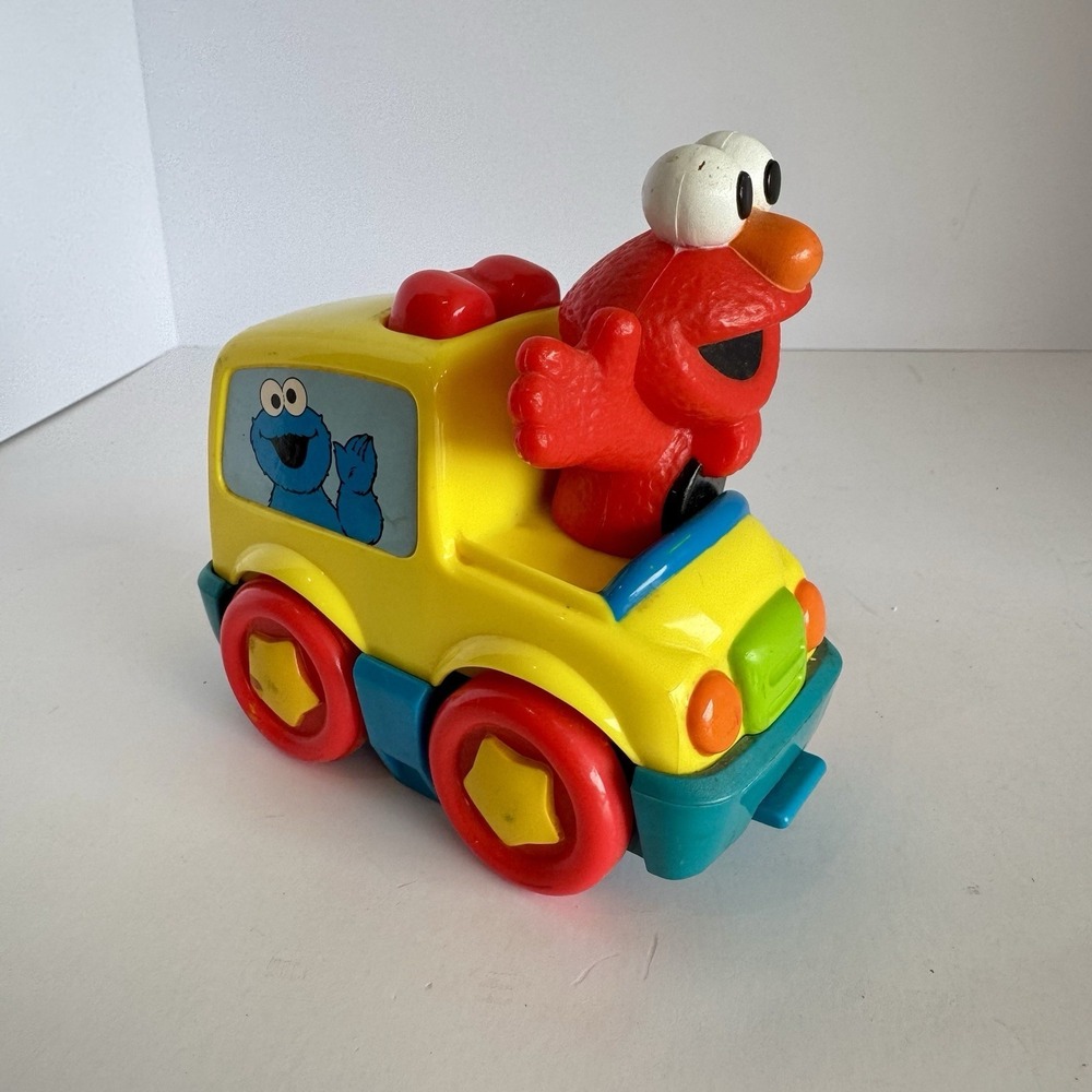 Vintage 1998 Tyco Sesame Street Elmo Motorized Car Track/Gym Toy Works